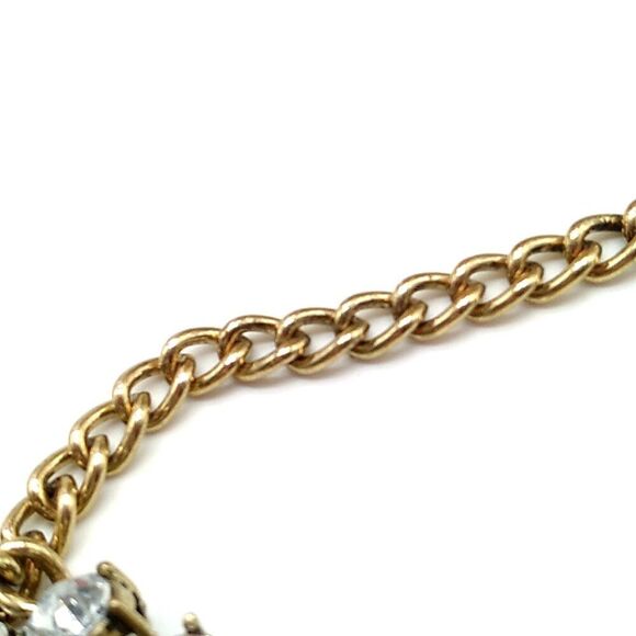 Rhinestone Multi-Color Gold-tone Statement Necklace - Picture 16 of 16